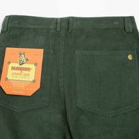 Playdude Psychadelic Warfare Corduroy Trousers - Emerald thumbnail