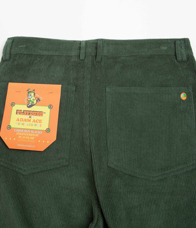 Playdude Psychadelic Warfare Corduroy Trousers - Emerald