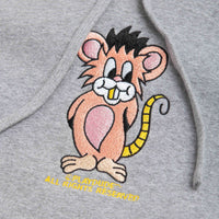 Playdude Rat Pullover Hoodie - Ash Grey thumbnail