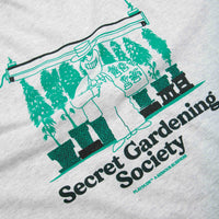 Playdude Secret Gardening Society T-Shirt - Ash Grey thumbnail