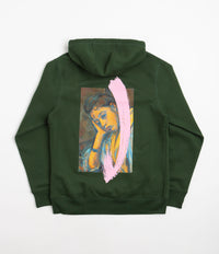 Poetic Collective Brush Stroke Hoodie - Bottle Green