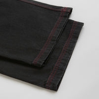 Poetic Collective Denim Sculptor Pants - Black / Red Stitch thumbnail