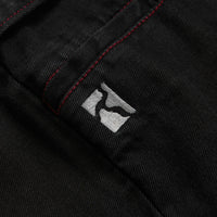 Poetic Collective Denim Sculptor Pants - Black / Red Stitch thumbnail