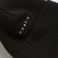 Poetic Collective Double Beanie - Black thumbnail