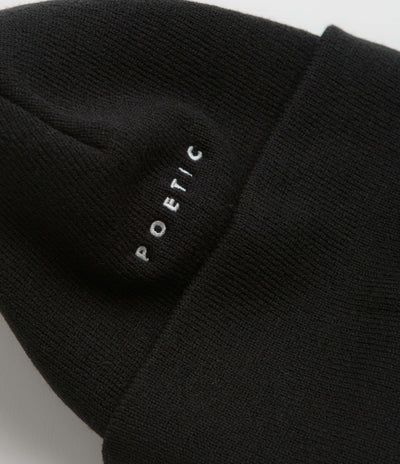 Poetic Collective Double Beanie - Black