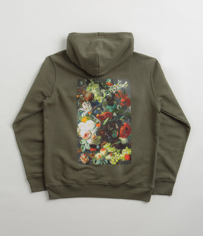 Poetic Collective Flower Hoodie - Khaki