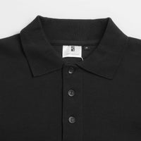 Poetic Collective Heavy Polo Sweatshirt - Black thumbnail