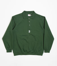 Poetic Collective Heavy Polo Sweatshirt - Bottle Green