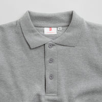 Poetic Collective Heavy Polo Sweatshirt - Heather Grey thumbnail