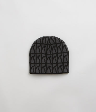 Poetic Collective Logo Repeat Pattern Beanie - Black