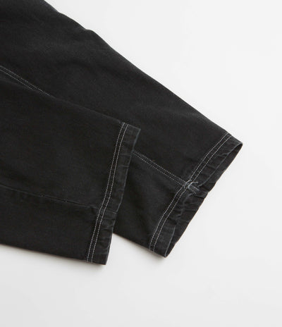 Poetic Collective Painter Pants - Black Denim / White Seams