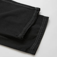 Poetic Collective Painter Pants - Black Denim / White Seams thumbnail