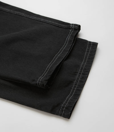 Poetic Collective Painter Pants - Black Denim / White Seams