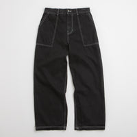 Poetic Collective Painter Pants - Black Denim / White Seams thumbnail