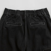 Poetic Collective Painter Pants - Black Denim / White Seams thumbnail