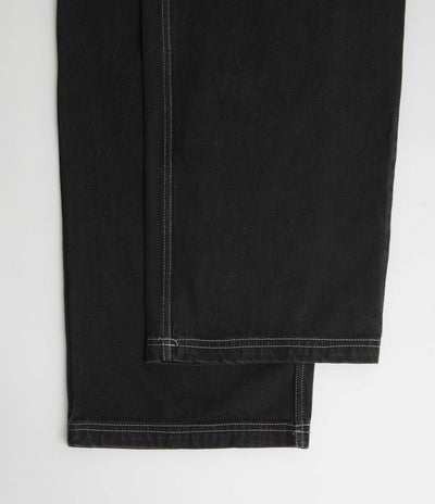 Poetic Collective Painter Pants - Black Denim / White Seams