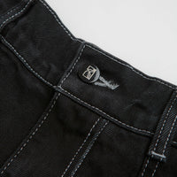 Poetic Collective Painter Pants - Black Denim / White Seams thumbnail