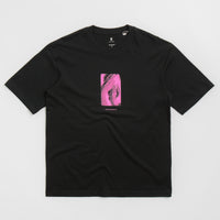 Poetic Collective Pink Abstract Frame T-Shirt - Black thumbnail