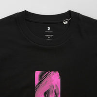 Poetic Collective Pink Abstract Frame T-Shirt - Black thumbnail