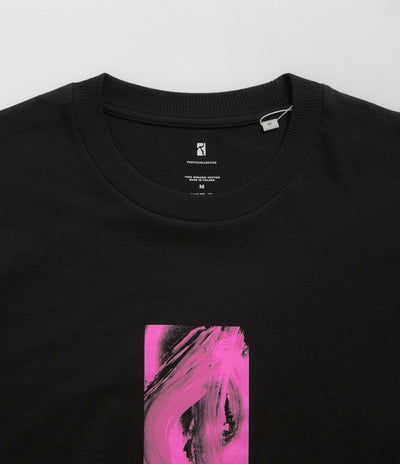 Poetic Collective Pink Abstract Frame T-Shirt - Black