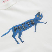 Poets Cat T-Shirt - White thumbnail