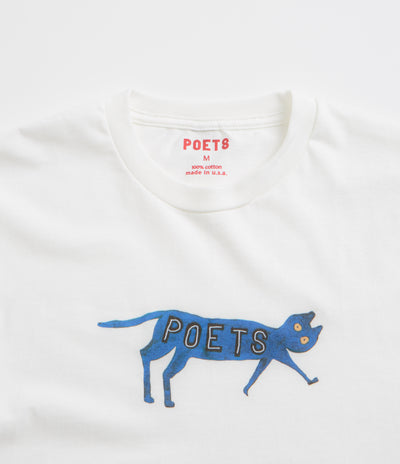 Poets Cat T-Shirt - White