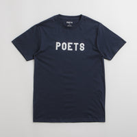 Poets OG Flocked T-Shirt - Navy thumbnail