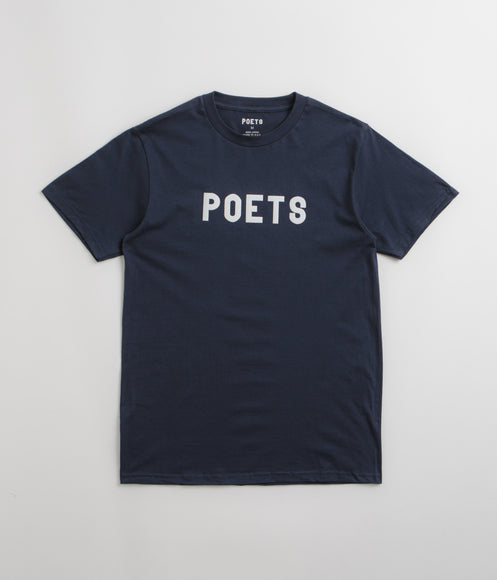 Poets OG Flocked T-Shirt - Navy