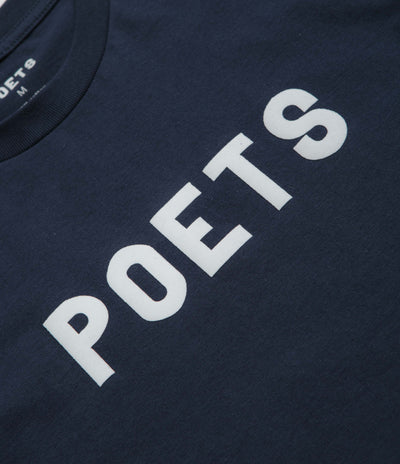 Poets OG Flocked T-Shirt - Navy