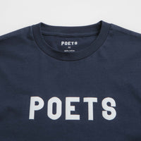 Poets OG Flocked T-Shirt - Navy thumbnail