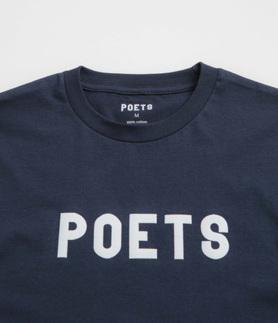 Poets OG Flocked T-Shirt - Navy