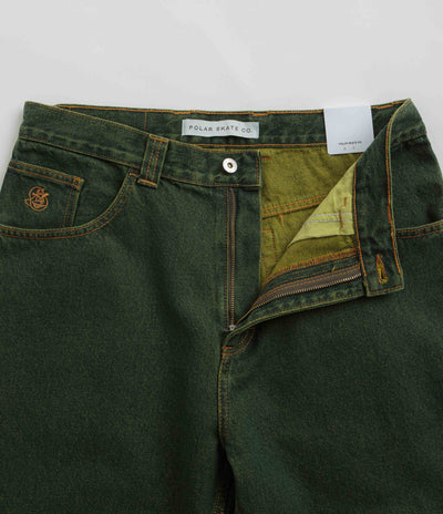 Polar 93 Denim Jeans - Chartreuse / Blue