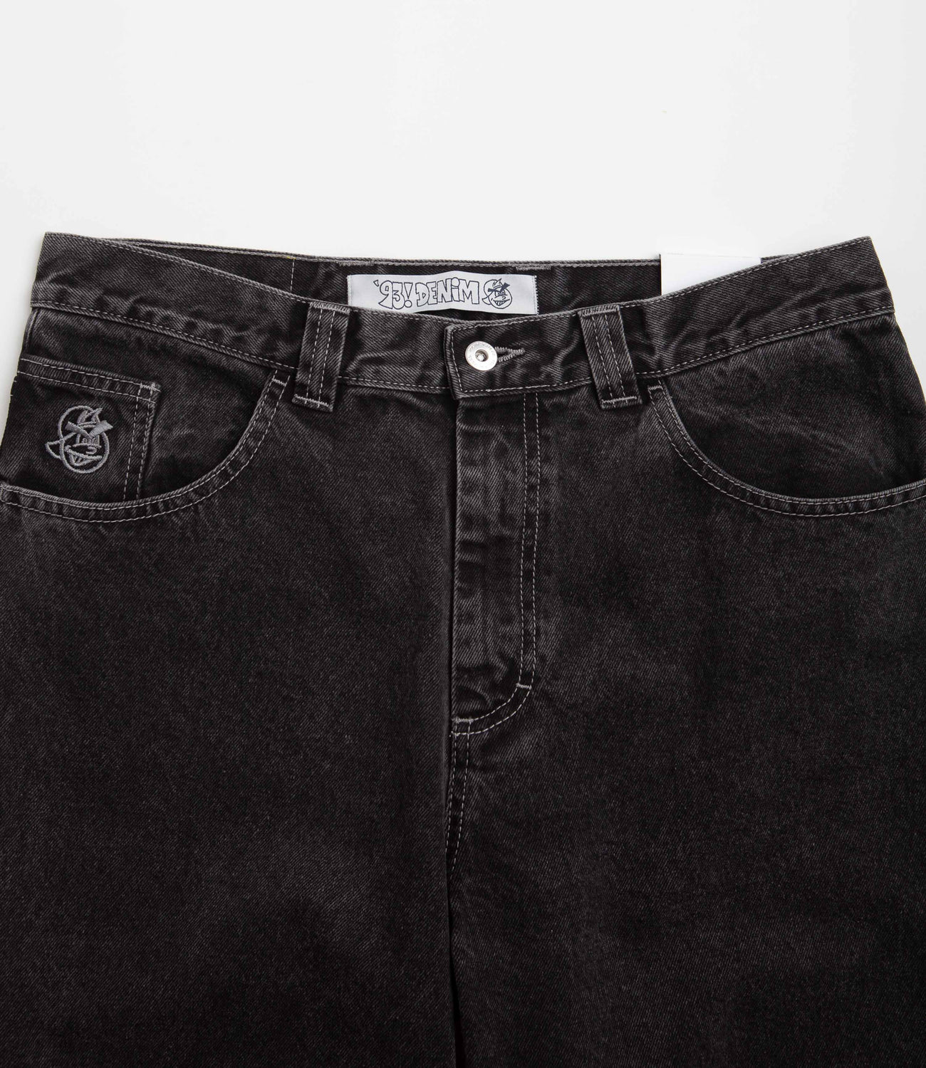 Polar 93 Denim Jeans - Silver Black / Silver | Flatspot