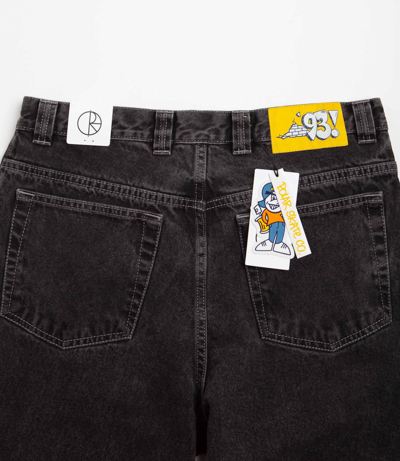 Polar 93 Denim Jeans - Silver Black / Silver | Flatspot