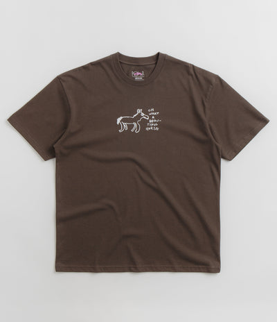 Polar Beautiful Horses T-Shirt - Chocolate