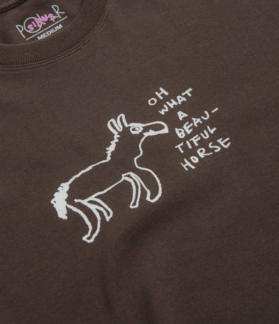 Polar Beautiful Horses T-Shirt - Chocolate