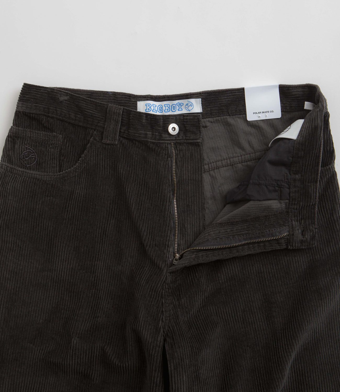 Polar Big Boy Cord Pants - Dirty Black | Flatspot