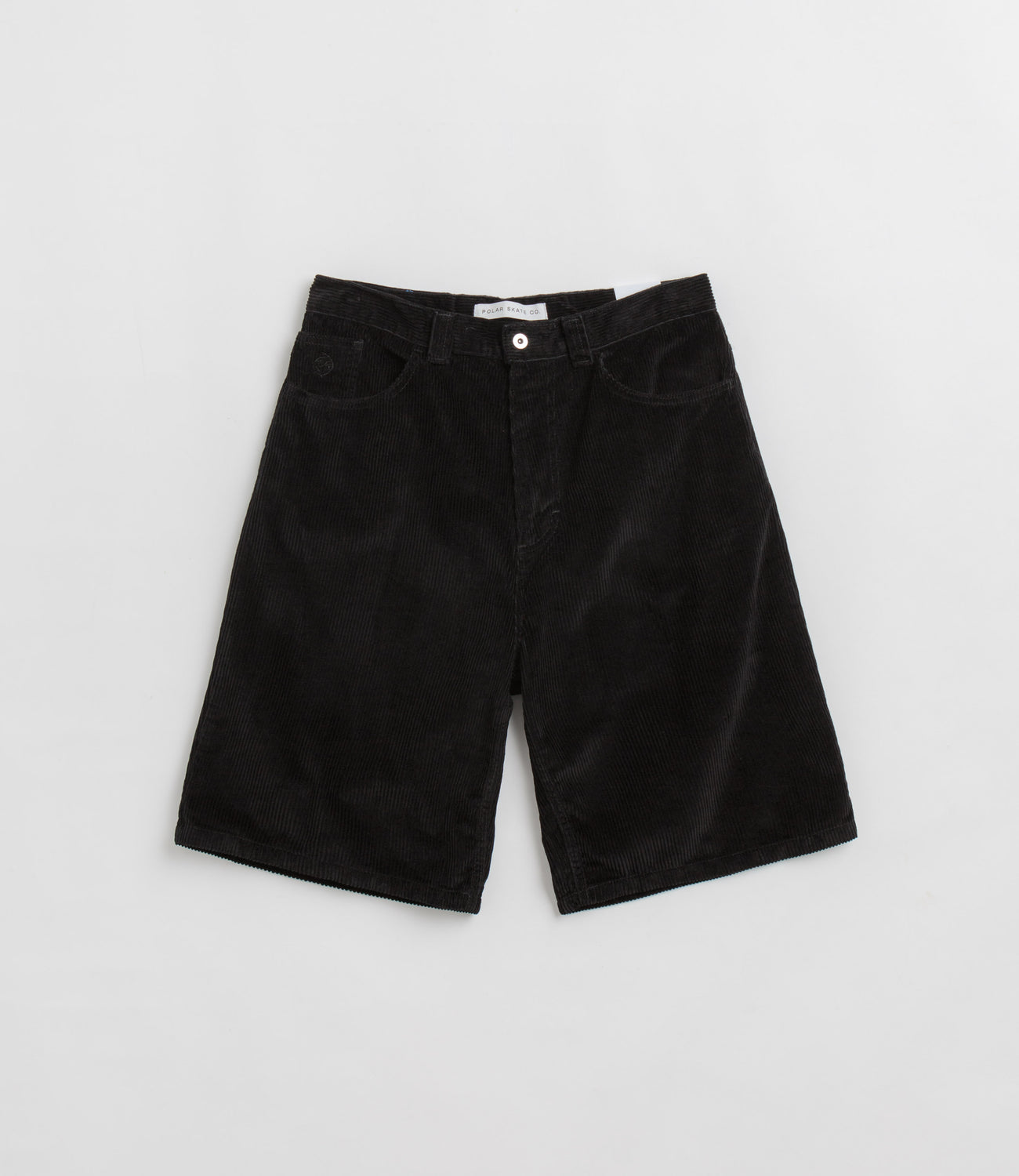 Polar Big Boy Cord Shorts - Black | Flatspot