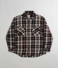 Polar Big Boy Flannel Overshirt - Black / Cloud White / Red