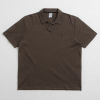 Polar Boucle Serge Polo Shirt - Brass / Black thumbnail