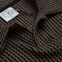 Polar Boucle Serge Polo Shirt - Brass / Black thumbnail