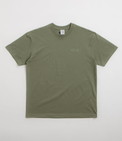 Polar Contrast Stroke Logo T-Shirt - Moss Green