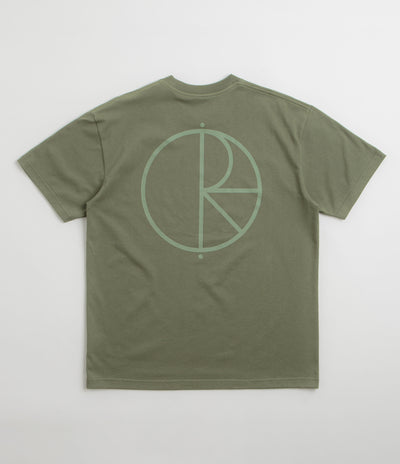 Polar Contrast Stroke Logo T-Shirt - Moss Green