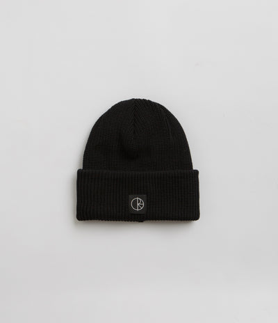 Polar Double Fold Merino Beanie - Black