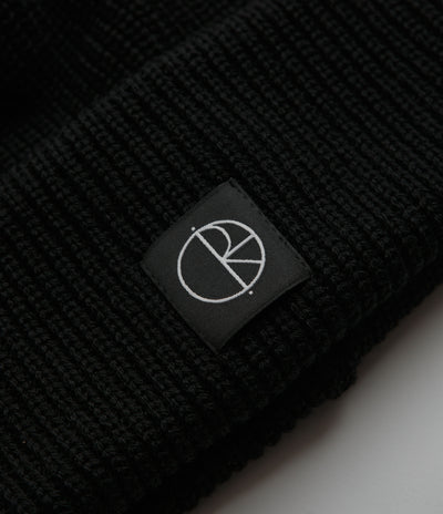 Polar Double Fold Merino Beanie - Black