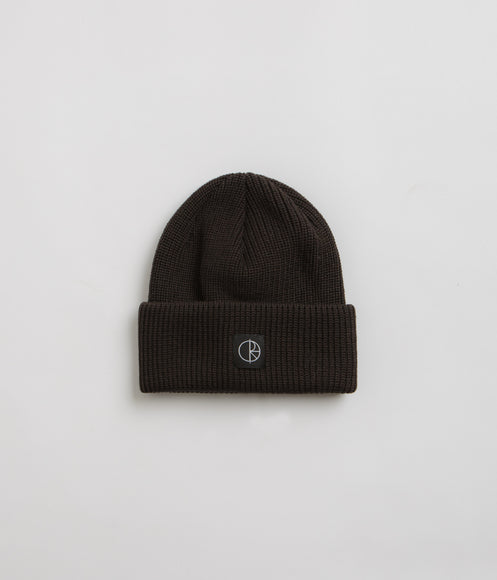 Polar Double Fold Merino Beanie - Brown