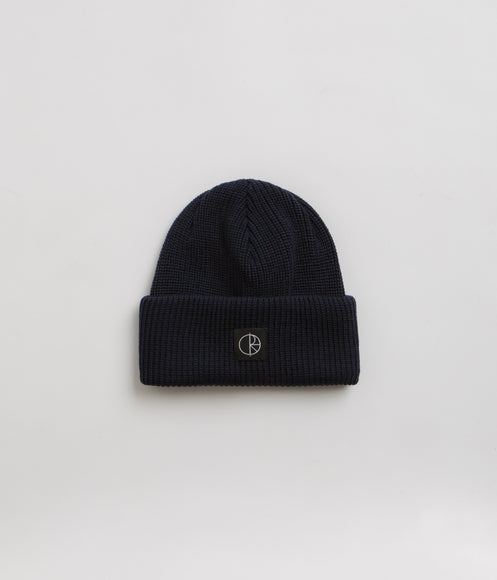 Polar Double Fold Merino Beanie - Navy