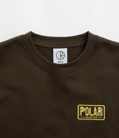 Polar Earthquake Dave Crewneck Sweatshirt - Brown