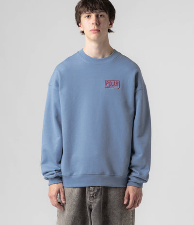 Polar Earthquake Dave Crewneck Sweatshirt - Oxford Blue