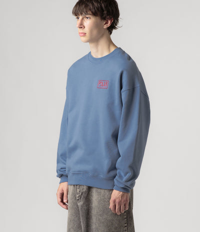 Polar Earthquake Dave Crewneck Sweatshirt - Oxford Blue